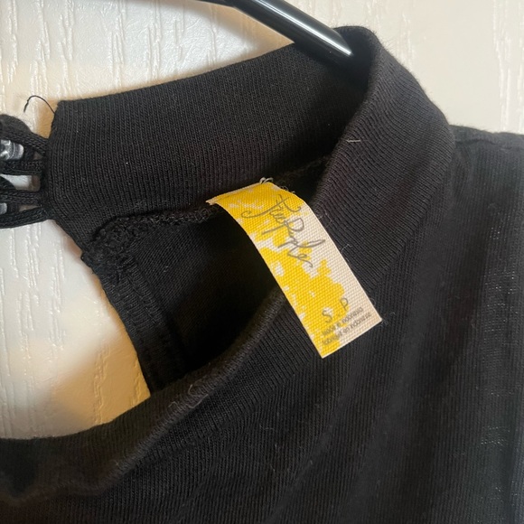 Black Free People Turtleneck Tank Top - Picture 4 of 6